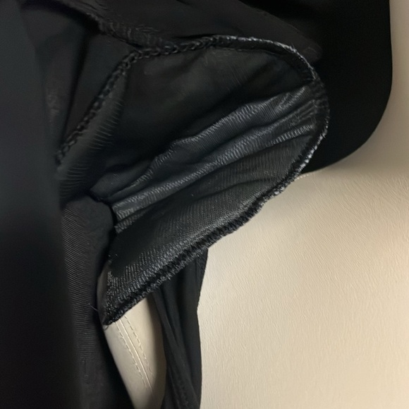 Polyester, black double breasted blazer with shoulder pads, NWT - Picture 5 of 6